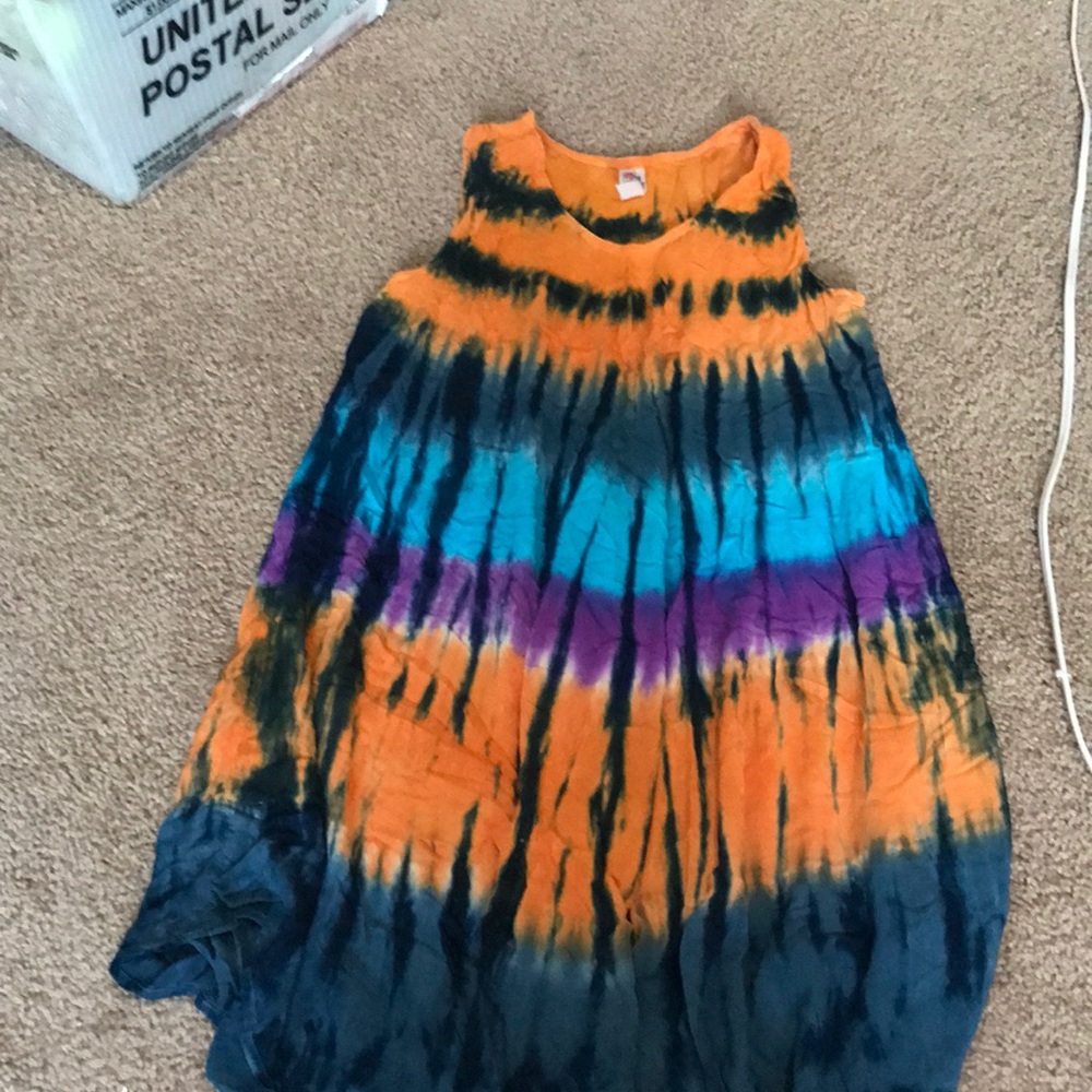 Free size flowy long dress